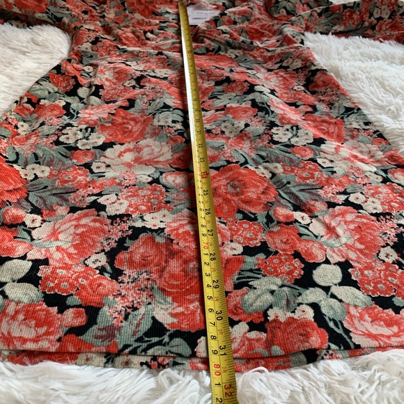 Free People Kapowski Mini Floral Rose Dress Size 0 - Picture 14 of 15
